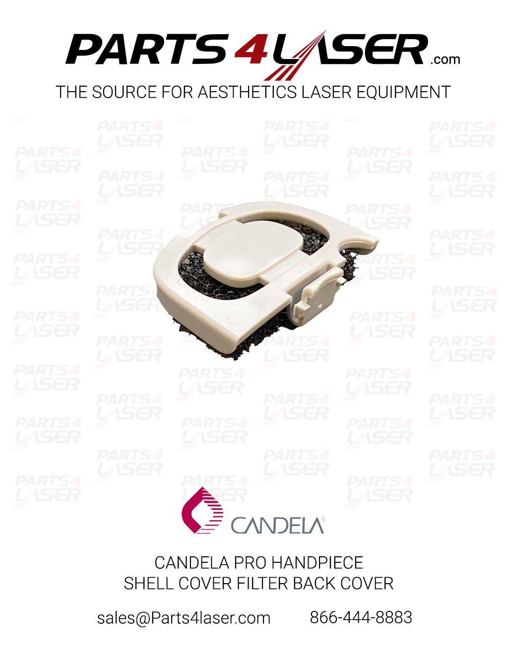 CANDELA PRO HANDPIECE SHELL COVER FAN FILTER BACK COVER CASC3739