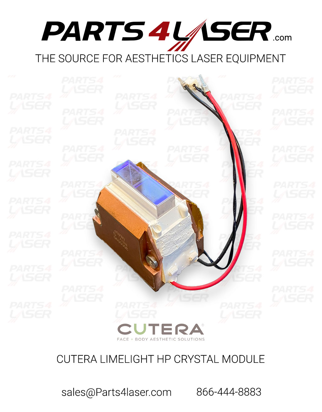 CUTERA LIMELIGHT HAND PIECE CRYSTAL TEC MODULE CHILL TIP HEATSINK F17 CUCN3134
