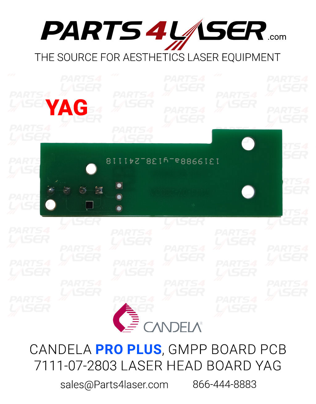 CANDELA PRO PLUS, GMPP BOARD PCB 7111-07-2803 LASER HEAD BOARD YAG CAPC3749-YAG - Image 3