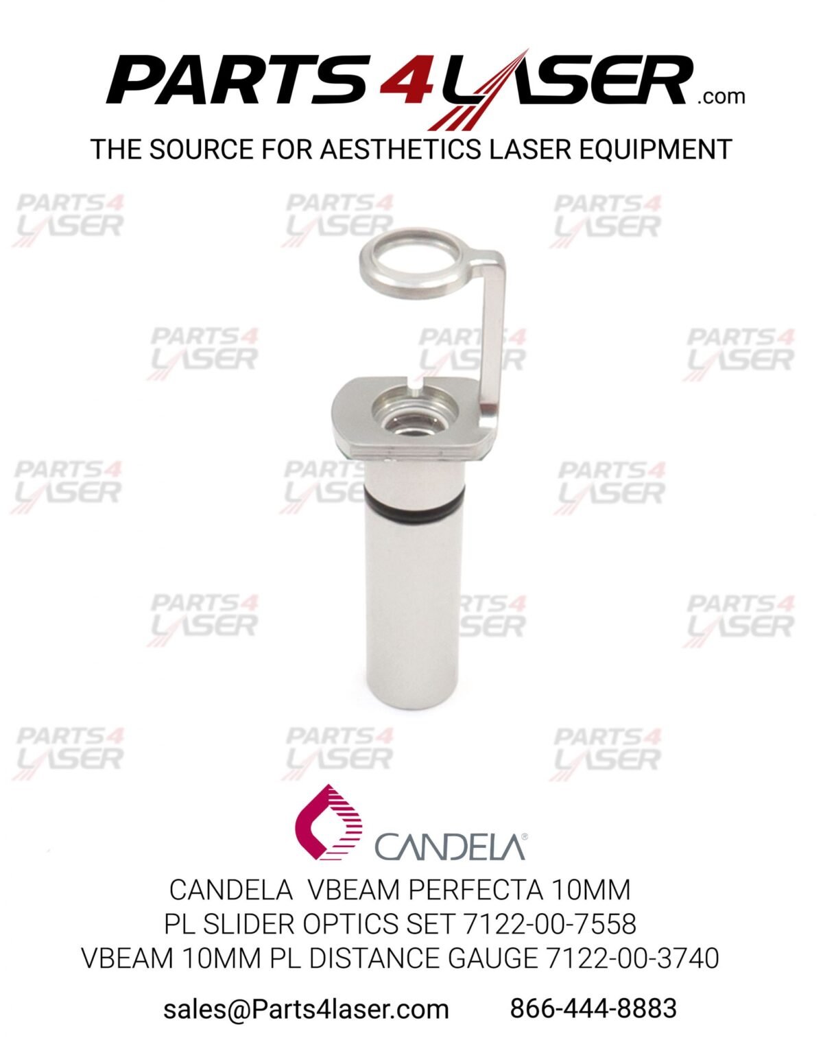 CANDELA  VBEAM PERFECTA 10MM PL SLIDER OPTICS SET 7122-00-7558 VBEAM 10mm PL (Pigmented Lesions) CAOP2642