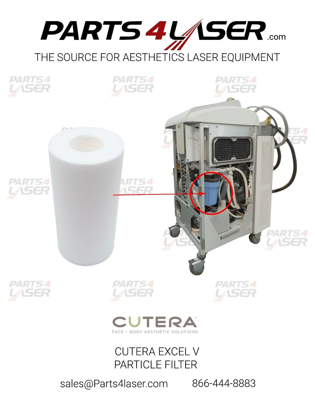 CUTERA EXCEL V PARTICLE FILTER , CUTERA EXCELV PARTICLE FILTER , SUBMICRON FILTER - Image 3