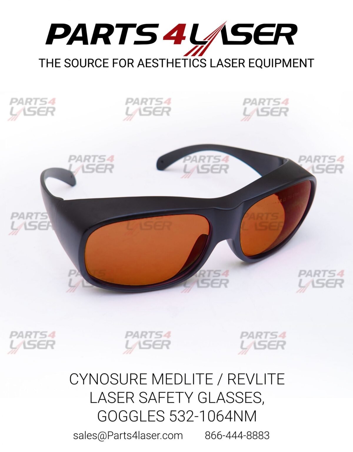 CYNOSURE  MEDLITE / REVLITE  LASER SAFETY GLASSES,  GOGGLES 532-1064nm CYGO1810
