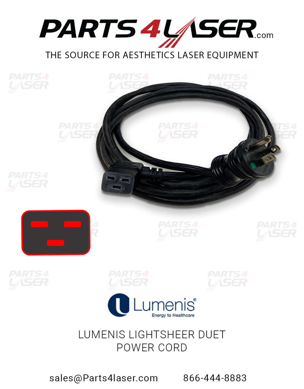 LUMENIS LIGHTSHEER DUET POWER CORD