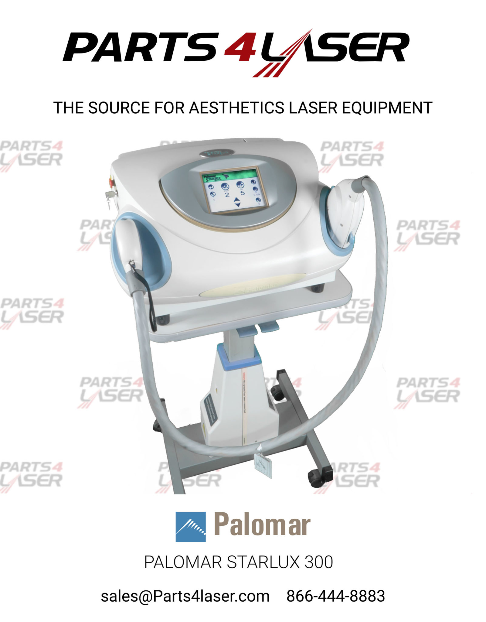 PALOMAR STARLUX 300 / 500 HANDPIECE BLUE HAND PIECE LEVER HOLDERS, SET OF 2, PASC2506 B93 - Image 4