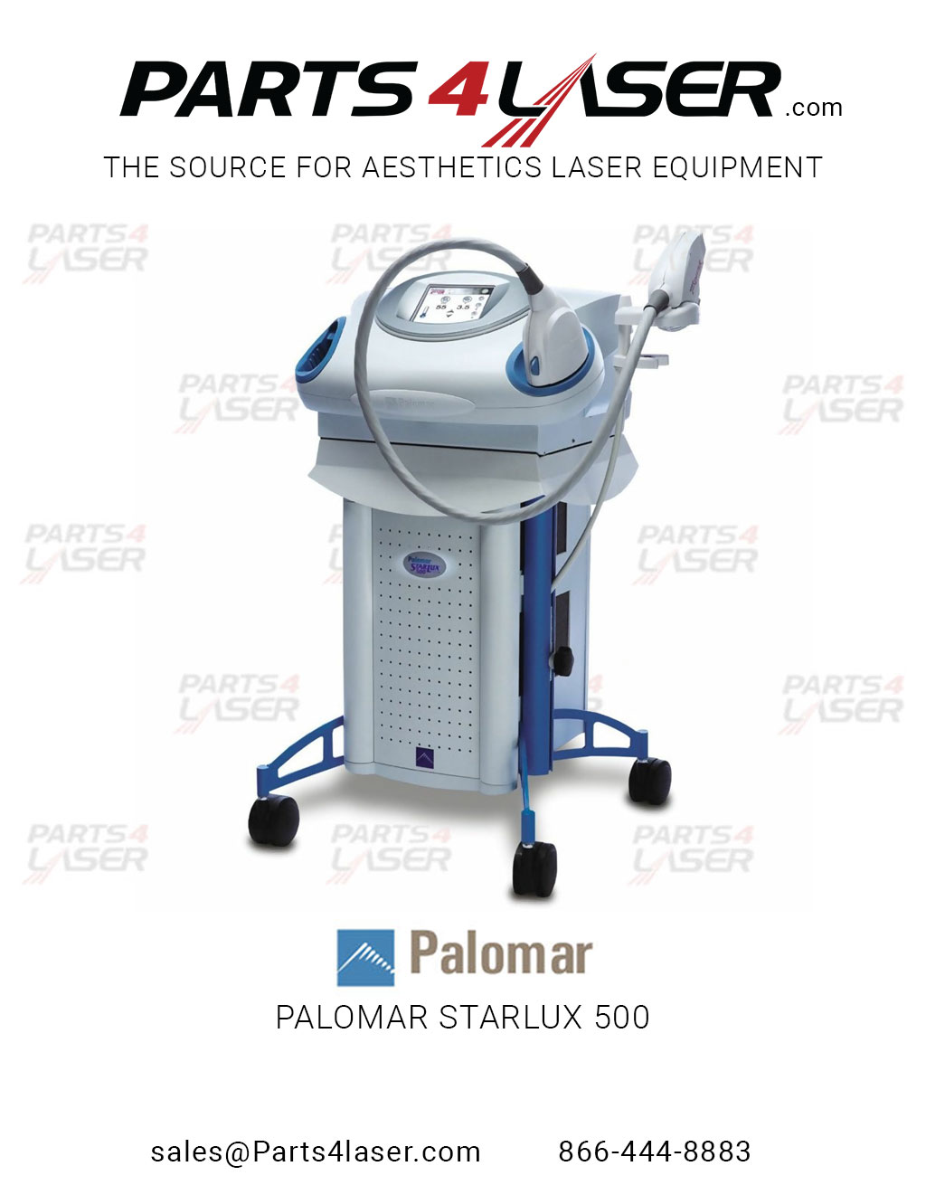 PALOMAR STARLUX 300 / 500 HANDPIECE BLUE HAND PIECE LEVER HOLDERS, SET OF 2, PASC2506 B93 - Image 3