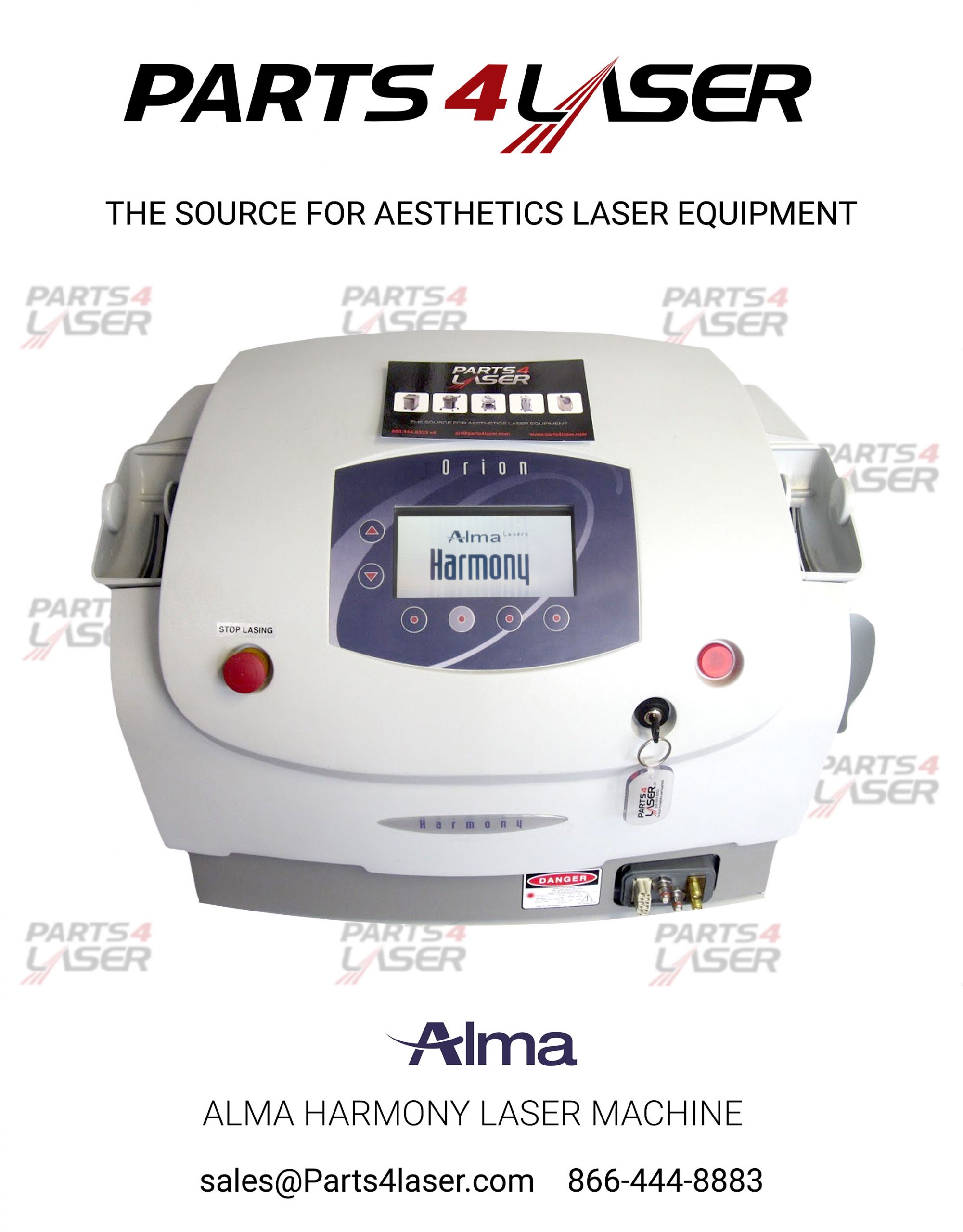 ALMA HARMONY / ORION LIGHT GREEN DYE-VL HAND PIECE REFURBISH HAND PIECE FOR SALE ALHP3218 - Image 4