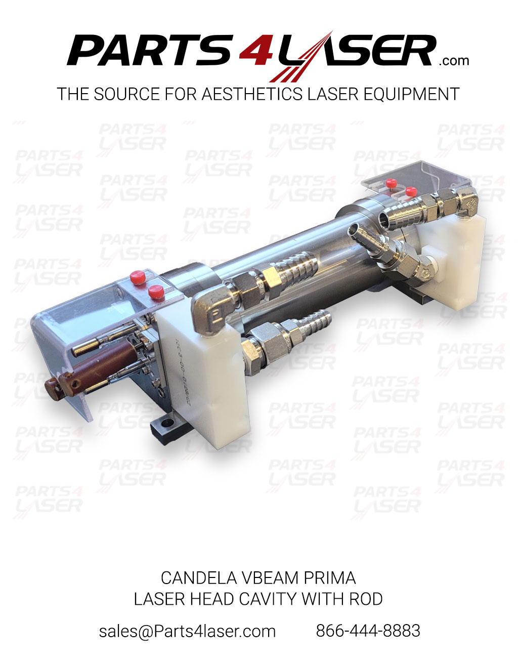LASER HEAD CAVITY WITH ROD FOR CANDELA® VBEAM PRIMA CALH3742 - Image 2