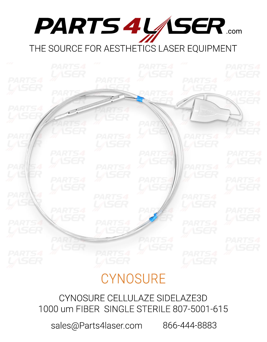 CYNOSURE SMARTLIPO CELLULAZE SIDELAZE3D 1000 um FIBER SINGLE STERILE 807-5001-615 CYFC3764