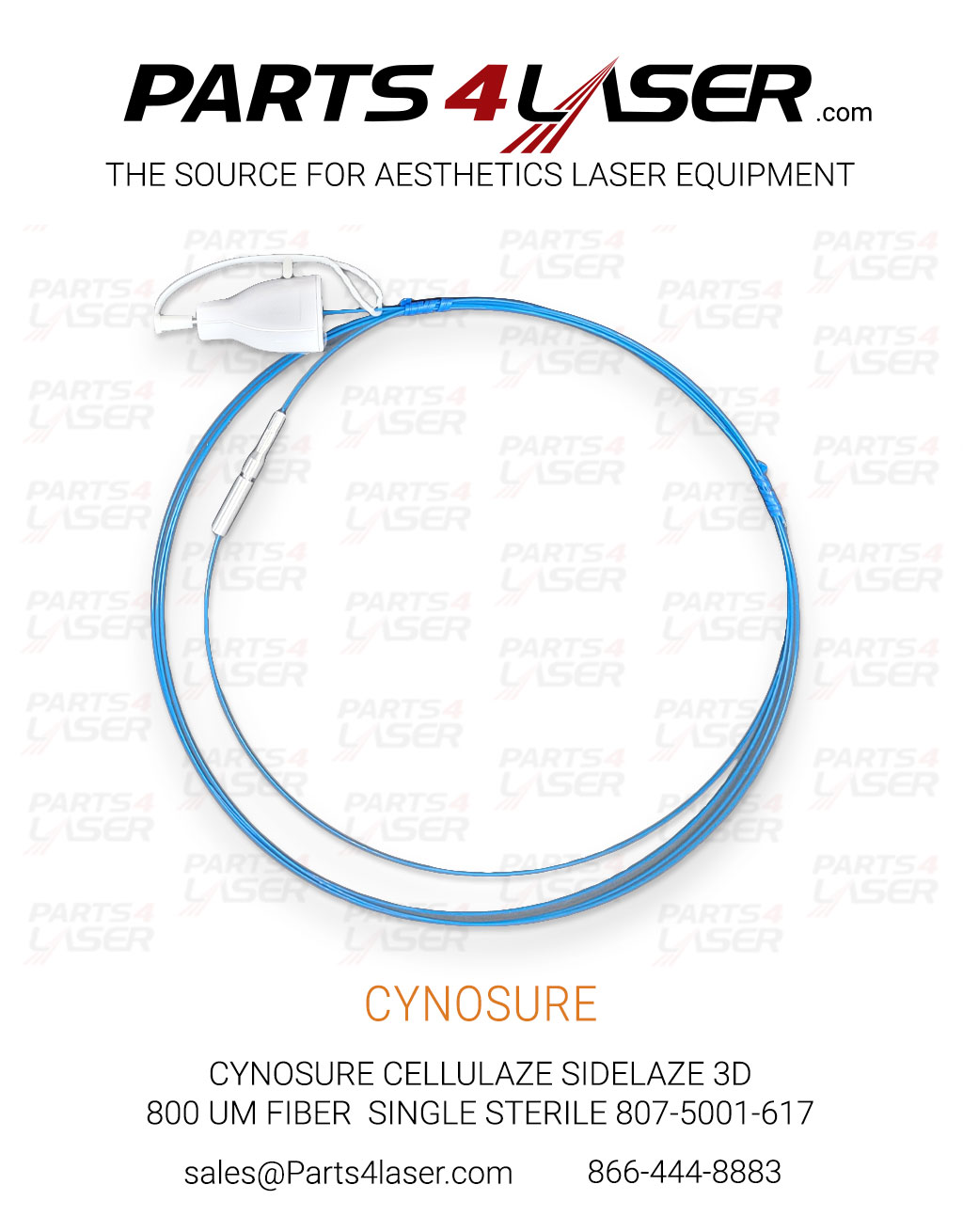 CYNOSURE SMARTLIPO CELLULAZE SIDELAZE3D 800 um FIBER SINGLE STERILE 807-5001-617 CYFC3765