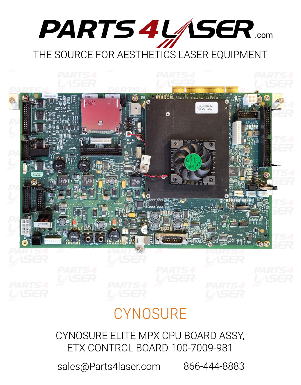 CYNOSURE ELITE MPX CPU BOARD ASSY, ETX CONTROL BOARD 100-7009-981 CYPC3759