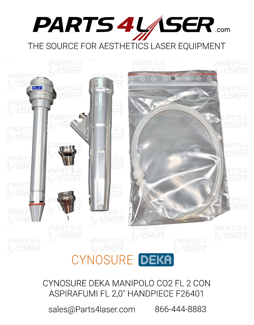 CYNOSURE DEKA SMARTXIDE2 MONALISA MANIPOLO CO2 FL 2 CON ASPIRAFUMI FL 2,0" HANDPIECE KIT F26401 DKCN3762 - Image 2