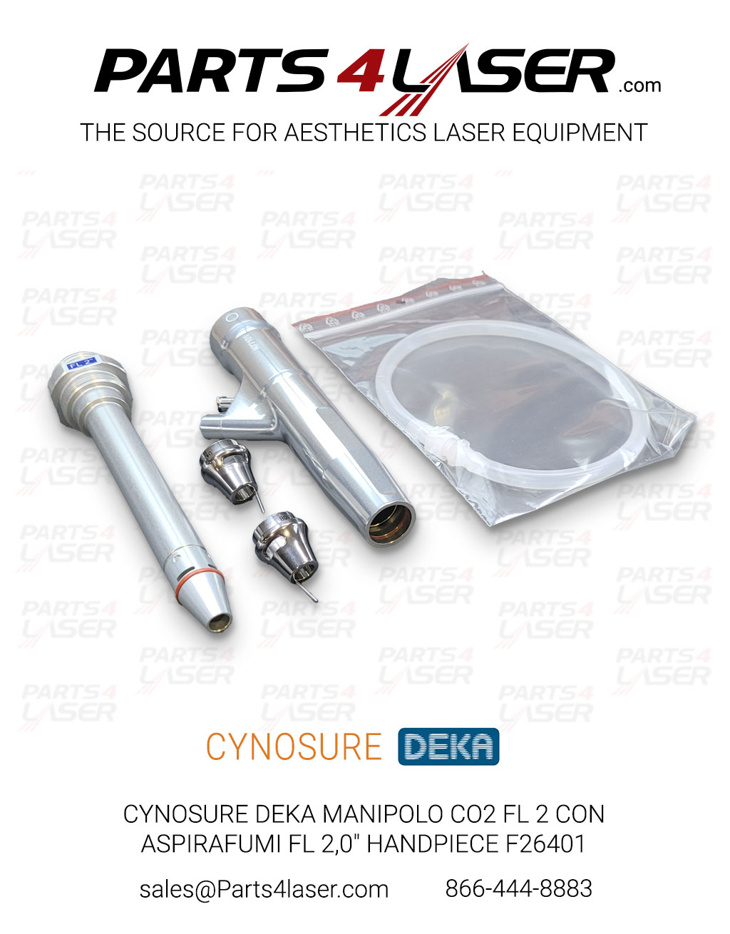 CYNOSURE DEKA SMARTXIDE2 MONALISA MANIPOLO CO2 FL 2 CON ASPIRAFUMI FL 2,0" HANDPIECE KIT F26401 DKCN3762 - Image 4