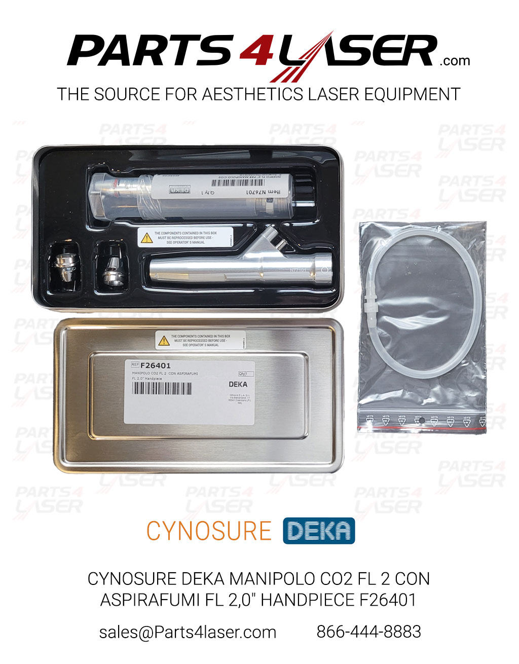 CYNOSURE DEKA SMARTXIDE2 MONALISA MANIPOLO CO2 FL 2 CON ASPIRAFUMI FL 2,0" HANDPIECE KIT F26401 DKCN3762