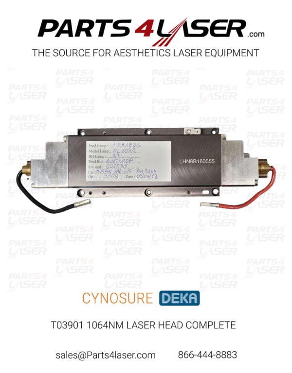 CYNOSURE IQ / DEKA AGAIN YAG T03901 1064NM LASER HEAD COMPLETE CYLH3773