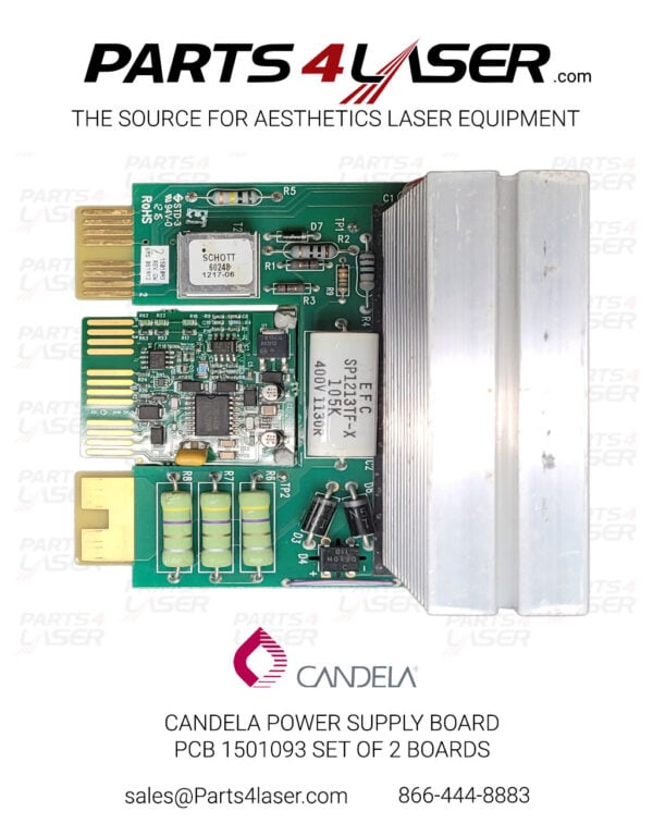CANDELA POWER SUPPLY BOARD PCB 1501093 CAPS3598 set of 2 boards 1501093 & 1501079 CAPS3787