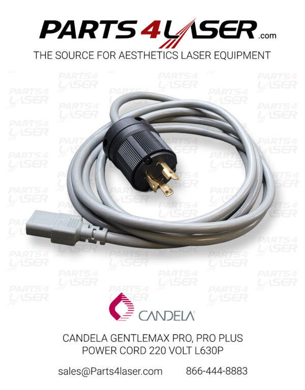 CANDELA GENTLEMAX PRO, GENTLEMAX PRO PLUS POWER CORD 220 VOLT L630P