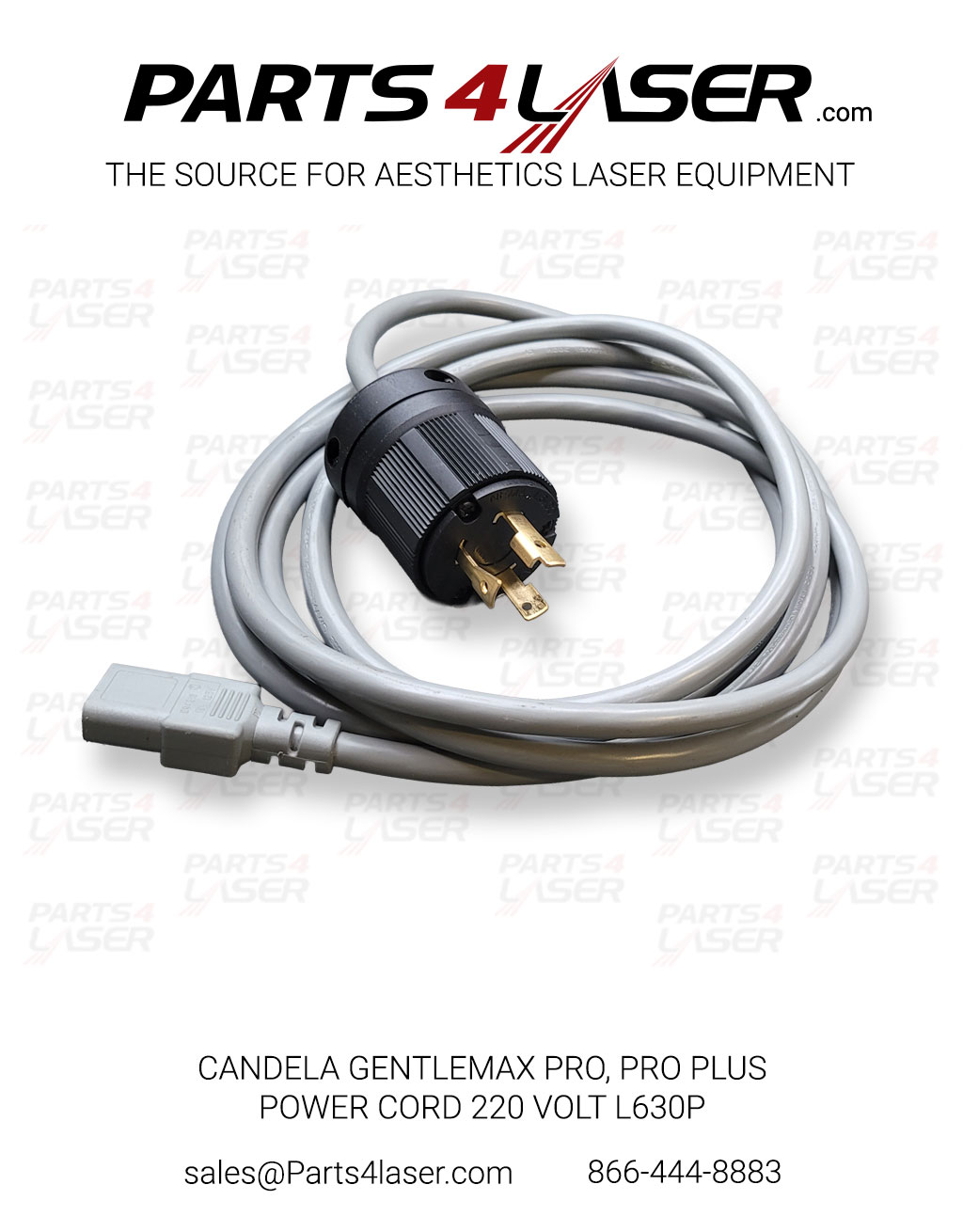 CANDELA GENTLEMAX PRO, GENTLEMAX PRO PLUS POWER CORD 220 VOLT L630P