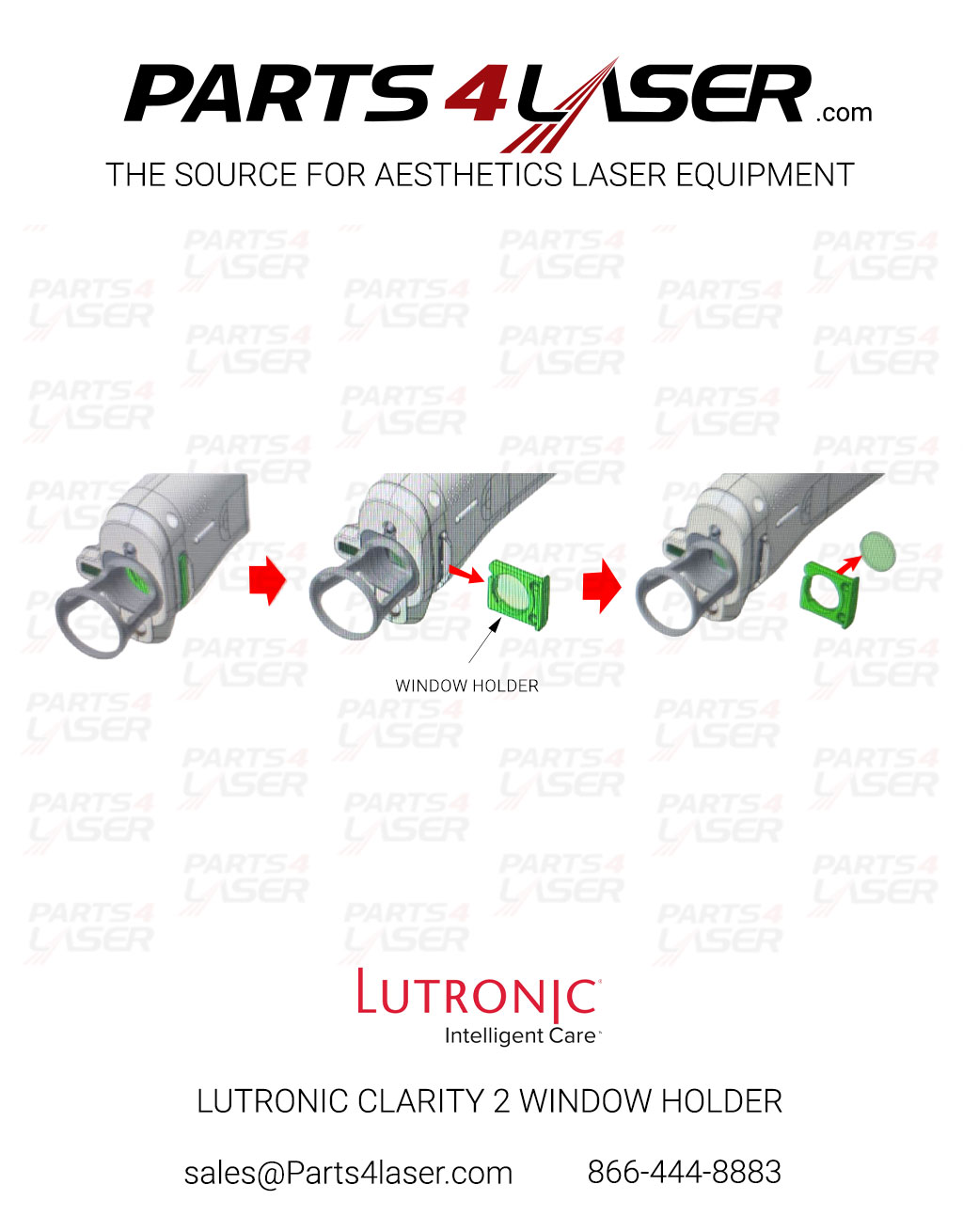 LUTRONIC CLARITY 2 WINDOW HOLDER LTOP3772 B51 - Image 3