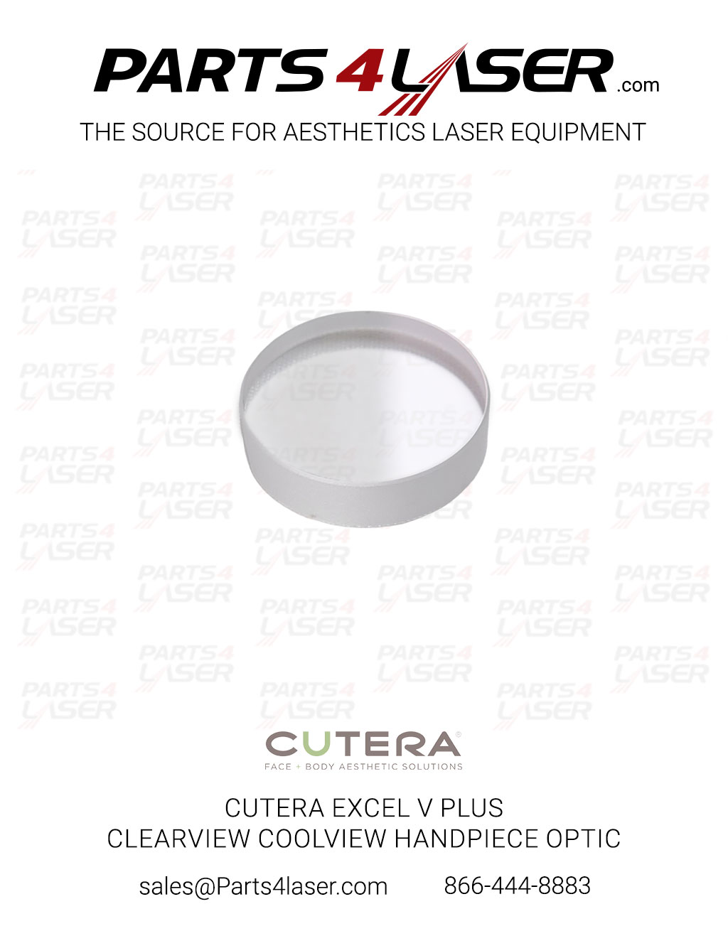 CUTERA EXCEL V + EV+ PLUS CLEARVIEW COOLVIEW HANDPIECE EV3 OPTIC ONLY CUOP3767