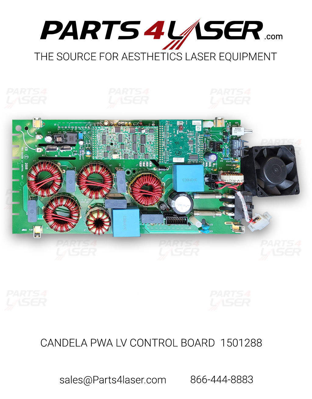 CANDELA HVPS POWER SUPPLY BOARD PWA LV CONTROL BOARD  1501288 CAPS3806