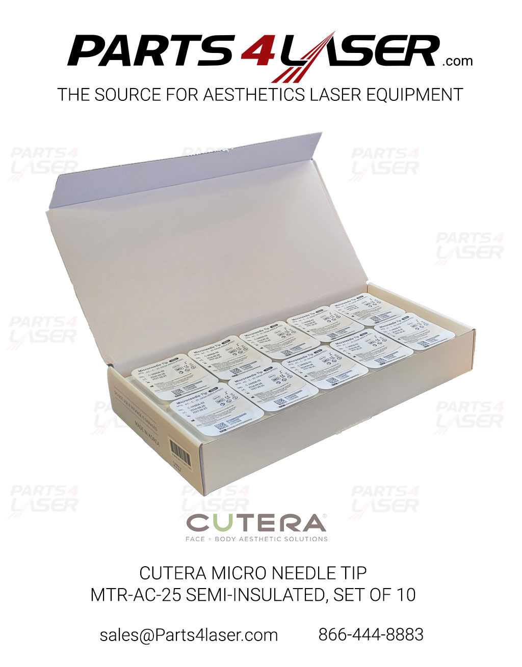 CUTERA SECRET MICRO NEEDLE TIP MTR-AC-25 SEMI-INSULATED, SET OF 10 - Image 3