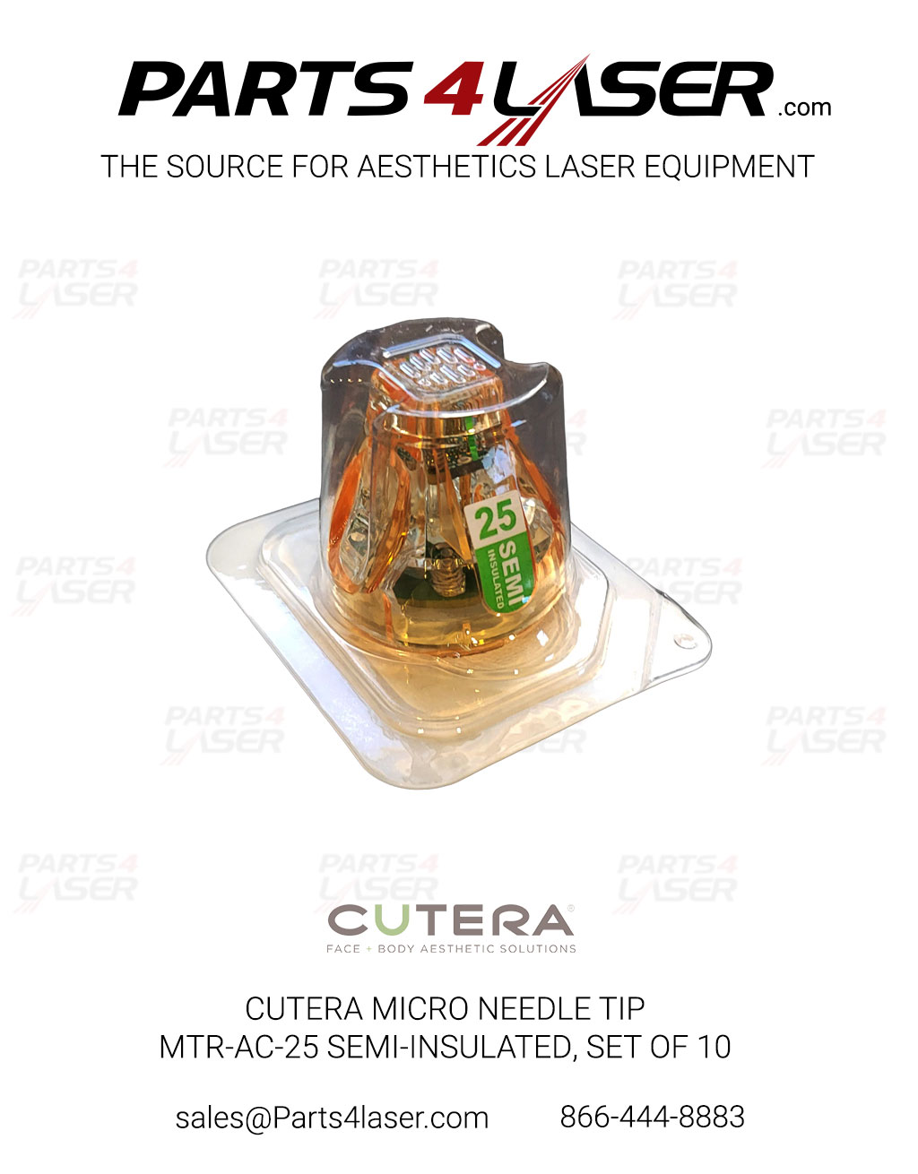 CUTERA SECRET MICRO NEEDLE TIP MTR-AC-25 SEMI-INSULATED, SET OF 10 - Image 2