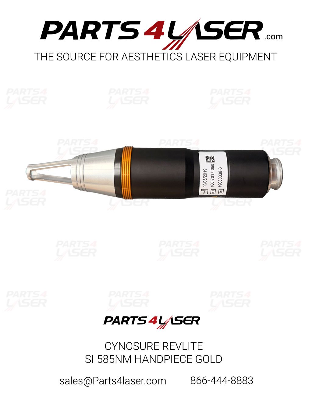 CYNOSURE REVLITE SI 585NM HANDPIECE GOLD 100-7017-060, 100-7017-062 - Image 2