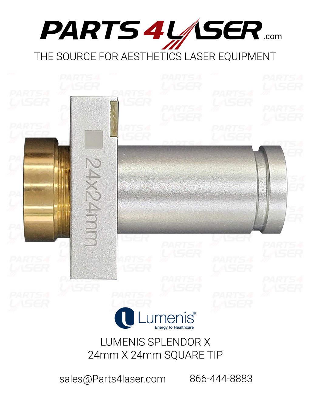 LUMENIS SPLENDOR X, 24mm X 24mm SQUARE TIP