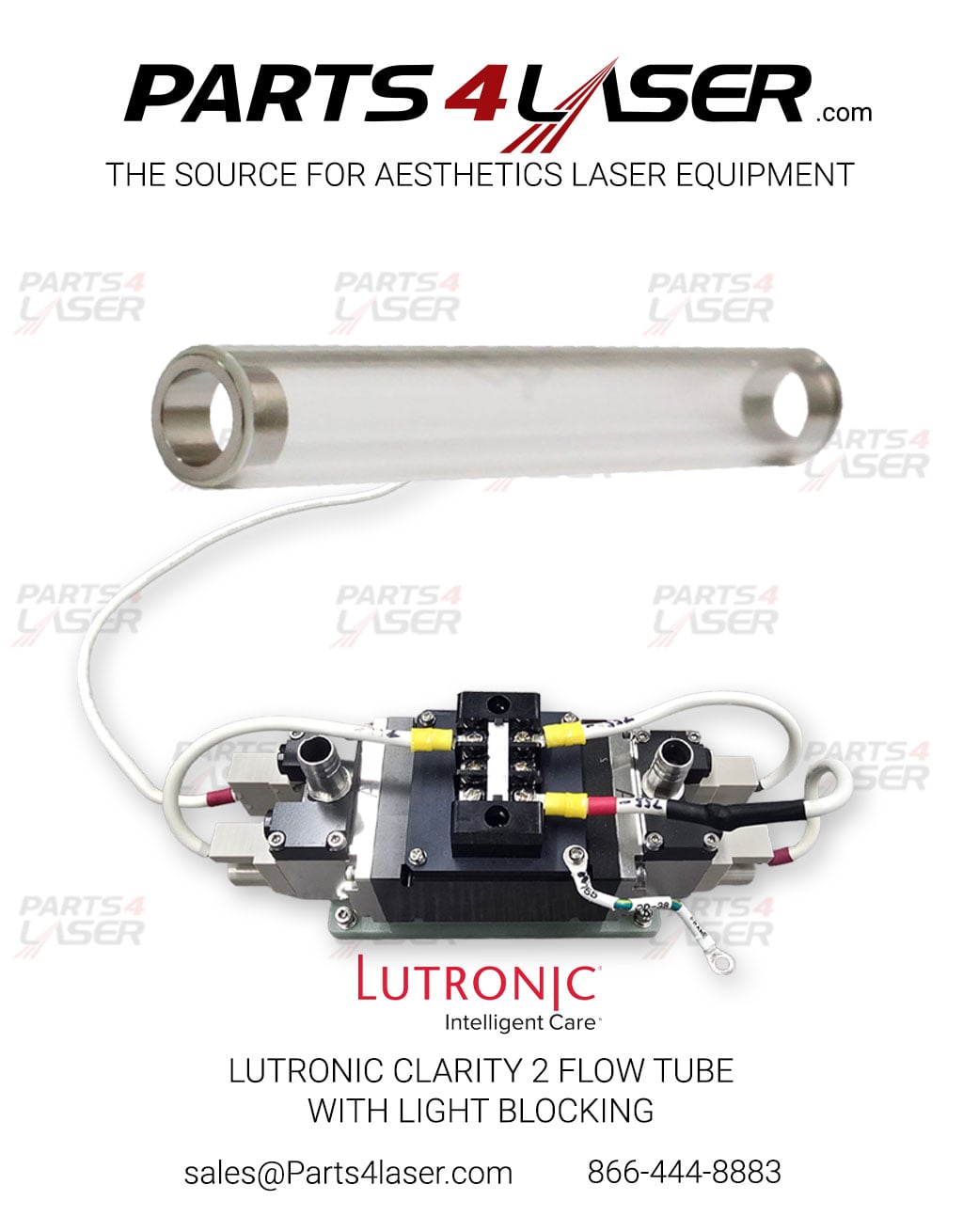 LUTRONIC CLARITY 2 FLOW TUBE WITH LIGHT BLOCKING LTCN3865