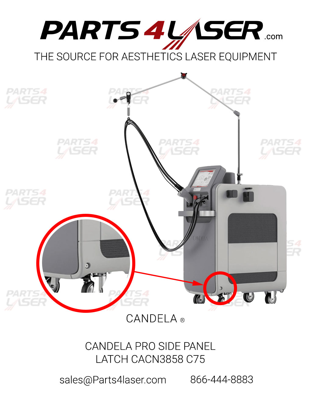 CANDELA® PRO SIDE PANEL LATCH CACN3858 C75 - Image 2
