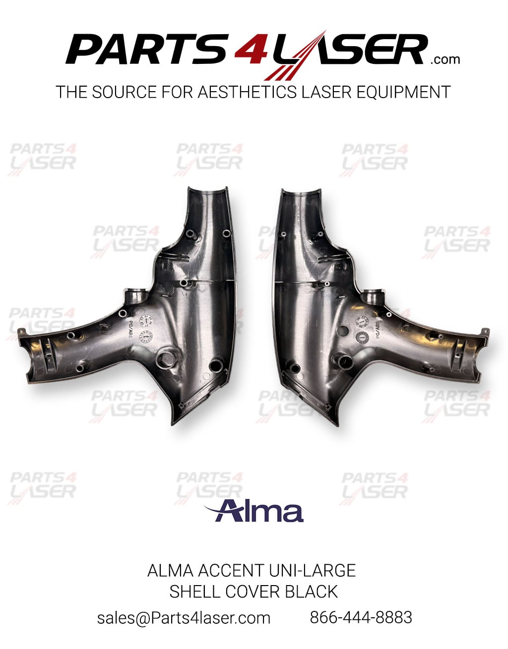 ALMA ACCENT UNI-LARGE SHELL COVER BLACK ALSC3882