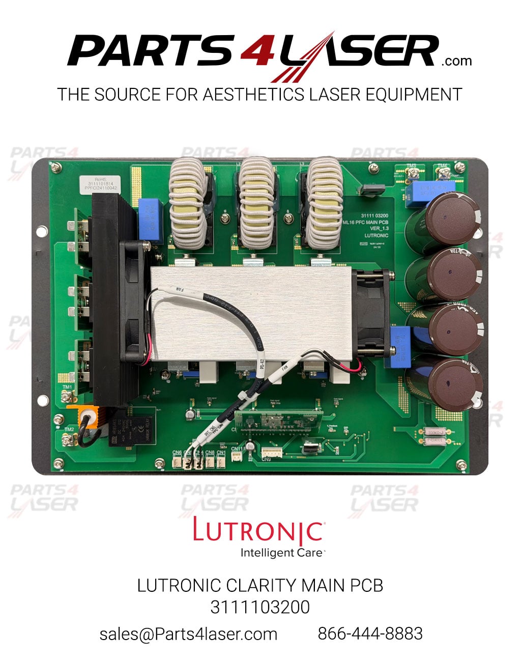 LUTRONIC CLARITY 2 PFC BOARD MAIN PCB LTPC3886 - Image 2